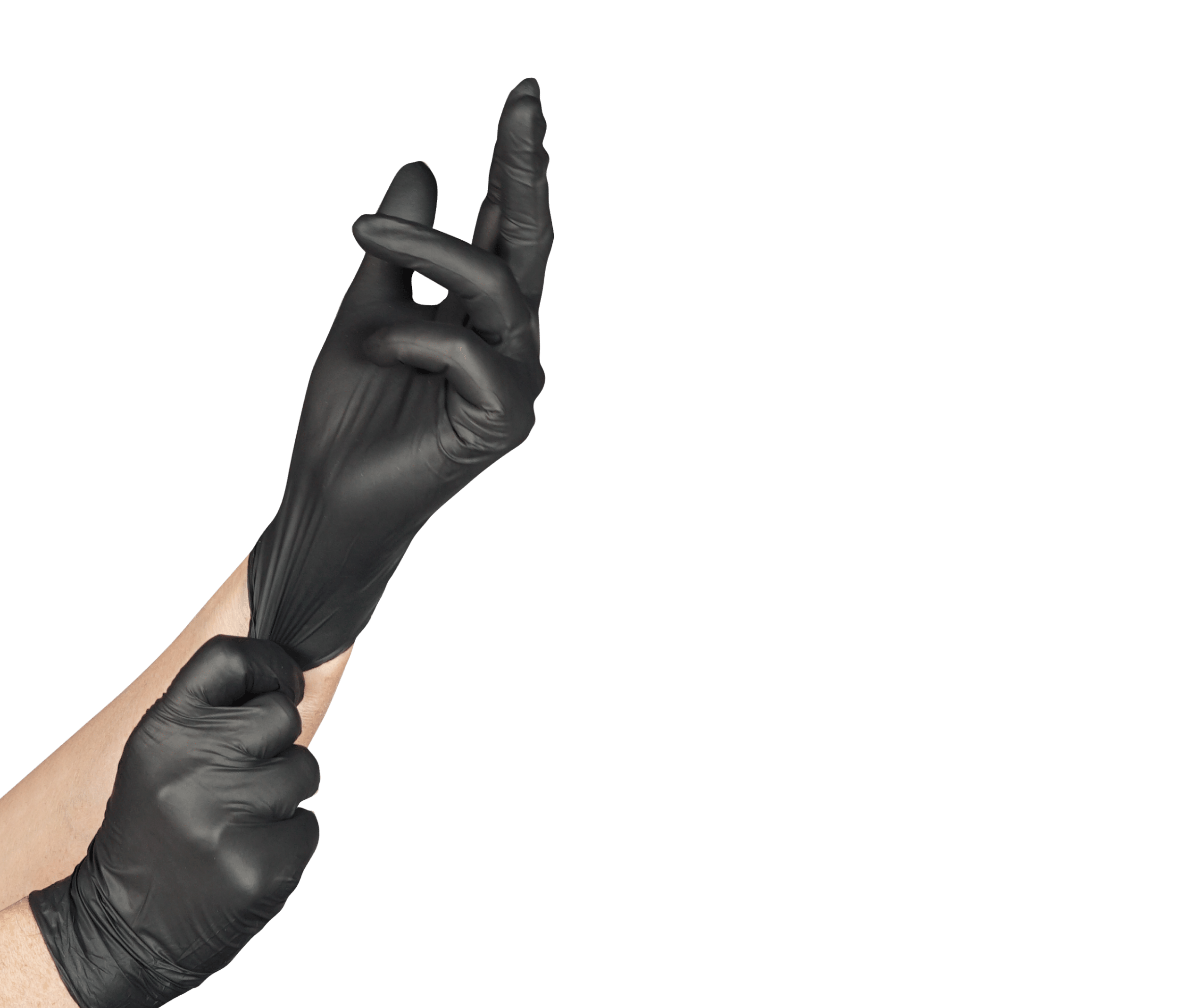Gants nitrile noirs Super Star non poudrés