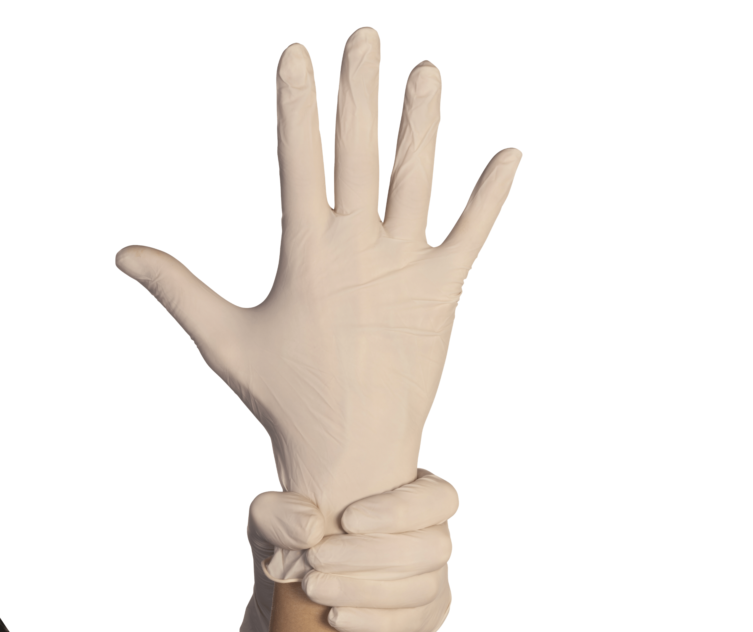Gants en latex poudrés naturels